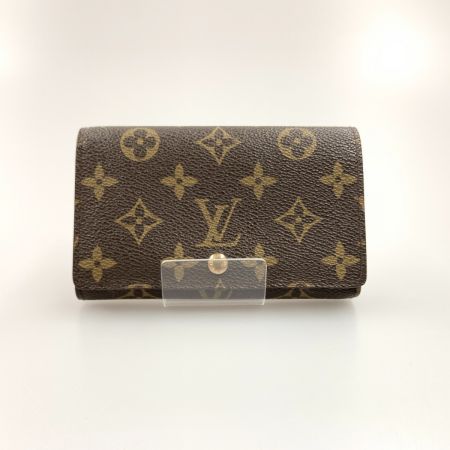  LOUIS VUITTON ルイヴィトン モノグラム ポルト モネ ビエ トレゾール 二つ折り財布 M61730 ブラウン