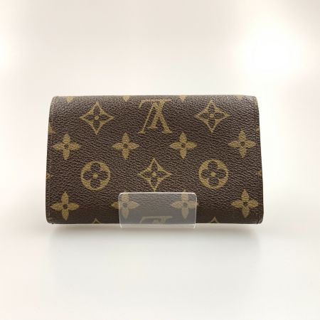  LOUIS VUITTON ルイヴィトン モノグラム ポルト モネ ビエ トレゾール 二つ折り財布 M61730 ブラウン