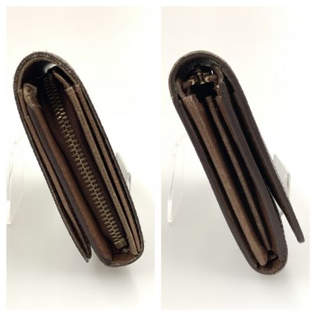  LOUIS VUITTON ルイヴィトン モノグラム ポルト モネ ビエ トレゾール 二つ折り財布 M61730 ブラウン