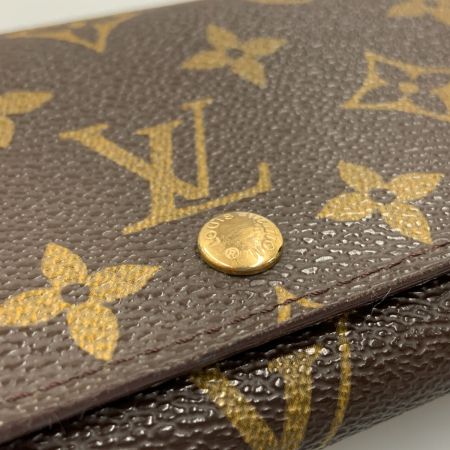  LOUIS VUITTON ルイヴィトン モノグラム ポルト モネ ビエ トレゾール 二つ折り財布 M61730 ブラウン