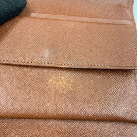  LOUIS VUITTON ルイヴィトン モノグラム ポルトトレゾール エテュイ パピエ 三つ折り短財布 M61202 ブラウン