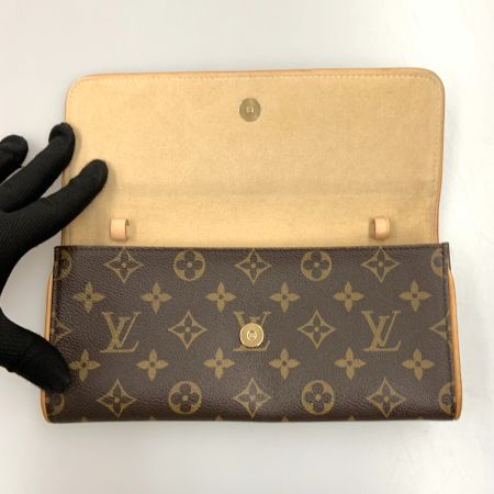  LOUIS VUITTON ルイヴィトン モノグラム ポシェット ツインGM ショルダーバッグ  M51852 ブラウン