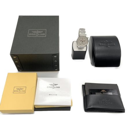  BREITLING ブライトリング モンブリラン 自動巻き腕時計 A41370 シルバー