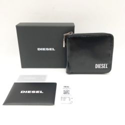 〇〇 DIESEL ディーゼル 二つ折り財布  X08191 ブラック Aランク