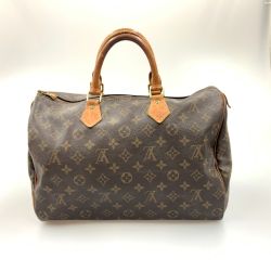 〇〇 LOUIS VUITTON ルイヴィトン モノグラム スピーディ35 ハンドバッグ ボストンバッグ M41524 ブラウン Cランク