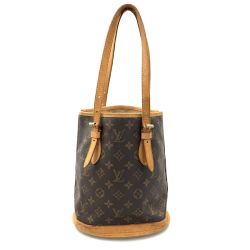 〇〇 LOUIS VUITTON ルイヴィトン モノグラム バケットPM ショルダーバッグ  M42238 ブラウン Dランク