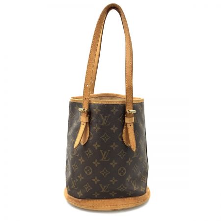  LOUIS VUITTON ルイヴィトン モノグラム バケットPM ショルダーバッグ  M42238 ブラウン