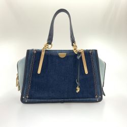 〇〇 COACH コーチ ドリーマー デニム  2WAY ハンドバッグ  ショルダーバッグ  54066 インディゴ Bランク