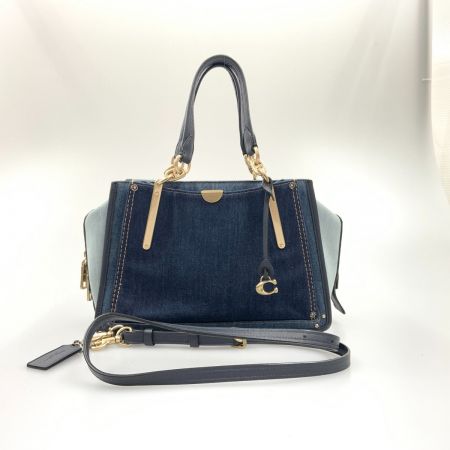  COACH コーチ ドリーマー デニム  2WAY ハンドバッグ  ショルダーバッグ  54066 インディゴ