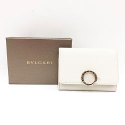 〇〇 BVLGARI ブルガリ カードケース 名刺入れ 282417 ホワイト Sランク