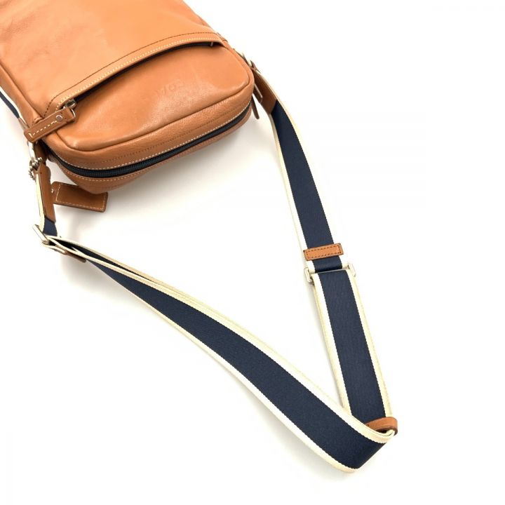 COACH コーチ ヘリテージ レザー 斜め掛け ショルダーバッグ F70813  