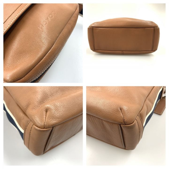 COACH コーチ ヘリテージ レザー 斜め掛け ショルダーバッグ F70813  