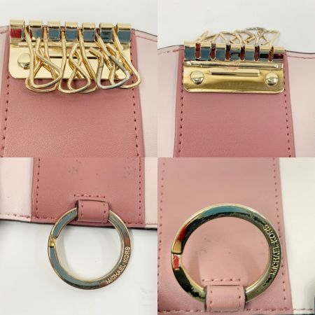  MICHAEL KORS マイケルコース 6連キーケース コインケース ピンク