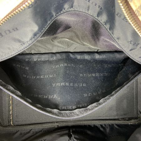  BURBERRY バーバリー ノバチェック ボストンバッグ ハンドバッグ ブラウン