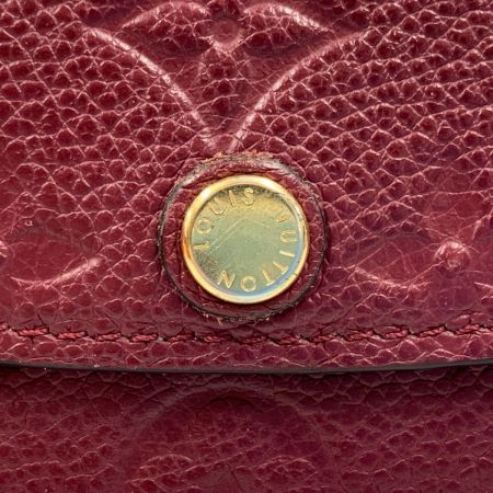  LOUIS VUITTON ルイヴィトン アンプラント ポルトフォイユ マリンヌ 三つ折り財布 m64147 レッド