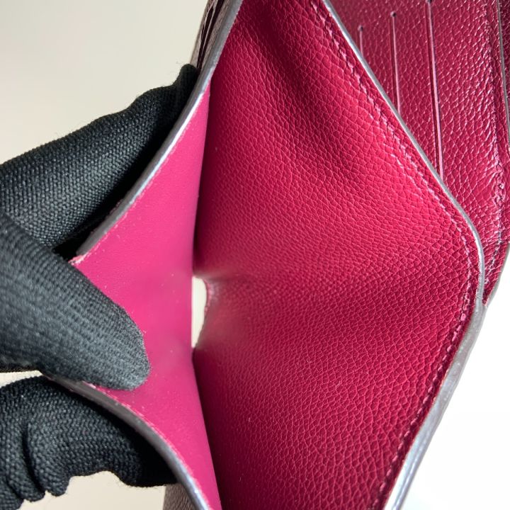 〇〇LOUIS VUITTON ルイヴィトン アンプラント ポルトフォイユ マリンヌ 三つ折り財布 ワインレッド LOUIS VUITTON ルイヴィトン アンプラント ポルトフォイユ マリンヌ 三