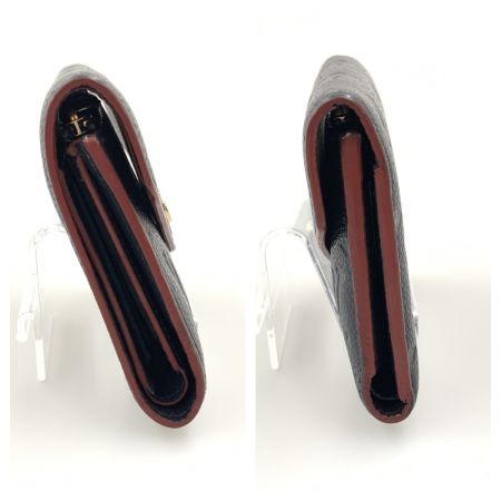  LOUIS VUITTON ルイヴィトン モノグラム アンプラント ポルトフォイユ ヴィクトリーヌ 三つ折り短財布 M64577 ネイビー