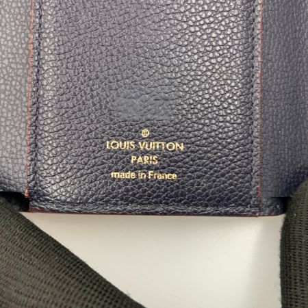  LOUIS VUITTON ルイヴィトン モノグラム アンプラント ポルトフォイユ ヴィクトリーヌ 三つ折り短財布 M64577 ネイビー