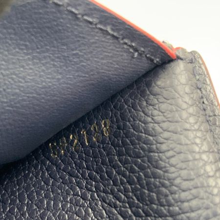  LOUIS VUITTON ルイヴィトン モノグラム アンプラント ポルトフォイユ ヴィクトリーヌ 三つ折り短財布 M64577 ネイビー