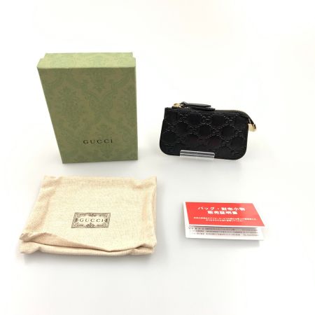  GUCCI グッチ キーリング付き コインケース 447964 1000 ブラック