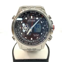 〇〇 CITIZEN シチズン プロマスター エコドライブ クォーツ 腕時計 JZ1061-57E ブラック x シルバー Cランク