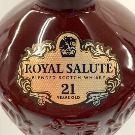  ROYAL SALUTE(CHIVAS REGAL) ロイヤルサルート ブレンデッド スコッチ ウイスキー 700ml 40度 21年 赤  未開栓