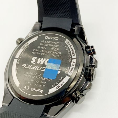  CASIO カシオ エディフィス トムスコラボモデル  クォーツ ECB-10TMS ブラック x レッド