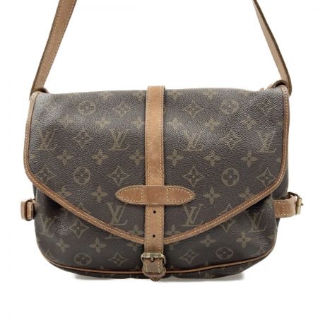  LOUIS VUITTON ルイヴィトン モノグラム ソミュール 30 斜め掛け ショルダーバッグ M42256 ブラウン