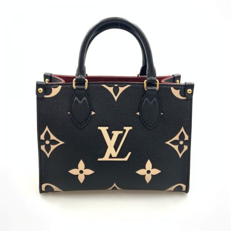  LOUIS VUITTON ルイヴィトン バイカラー モノグラム アンプラント オンザゴーPM レディース 2WAYバッグ  M45659 ブラック