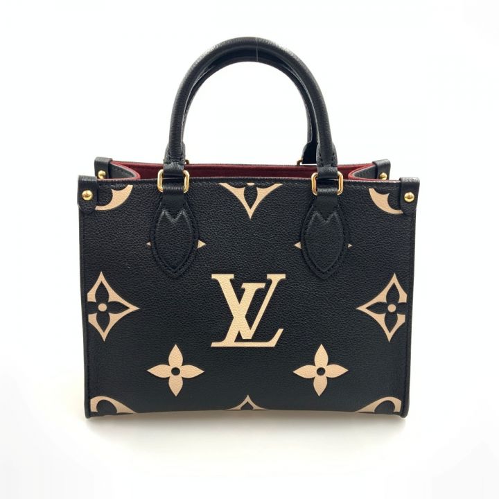 LOUIS VUITTON ルイヴィトン バイカラー モノグラム アンプラント オンザゴーPM レディース 2WAYバッグ M45659  ブラック｜中古｜なんでもリサイクルビッグバン