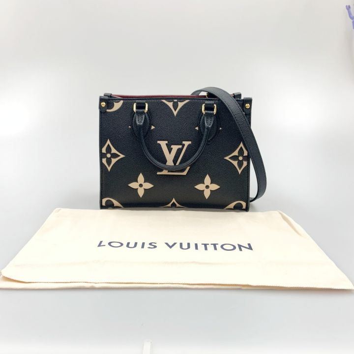 LOUIS VUITTON ルイヴィトン バイカラー モノグラム アンプラント オンザゴーPM レディース 2WAYバッグ M45659  ブラック｜中古｜なんでもリサイクルビッグバン