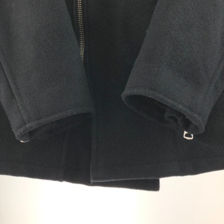  Schott ショット メンズ メルトン ジップアップ ピーコート サイズ42 766US ブラック