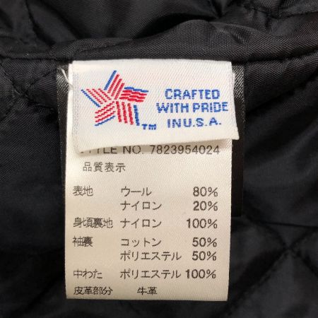  Schott ショット メンズ メルトン ジップアップ ピーコート サイズ42 766US ブラック