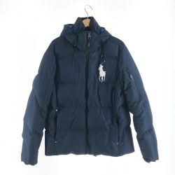 〇〇 RALPH LAUREN ラルフローレン メンズ ダウンジャケット サイズM 0200011692 ネイビー×ブルー Bランク