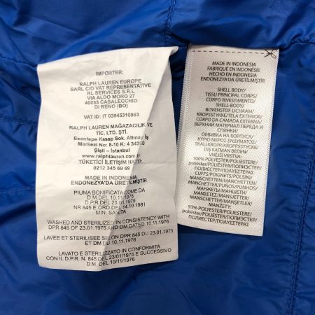  RALPH LAUREN ラルフローレン メンズ ダウンジャケット サイズM 0200011692 ネイビー×ブルー