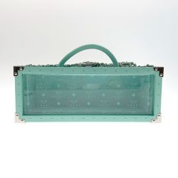 〇〇  エンジェル シャンパン ドゥミセック ブルー レザータイプ 750ml 空箱 ブルー 箱のみ Bランク