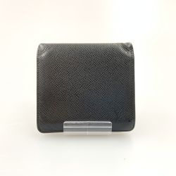 〇〇 LOUIS VUITTON ルイヴィトン タイガ ポルトビエ 3カルト クレディ 二つ折り財布 M30452 ブラック Bランク