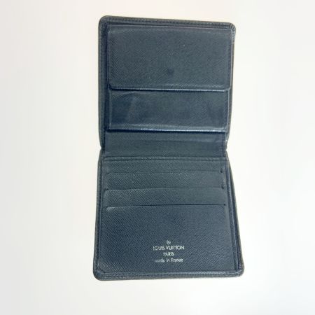  LOUIS VUITTON ルイヴィトン タイガ ポルトビエ 3カルト クレディ 二つ折り財布 M30452 ブラック