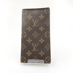 〇〇 LOUIS VUITTON ルイヴィトン モノグラム ポルト バルール カルト クレディ 二つ折り長財布 M61823 ブラウン Bランク
