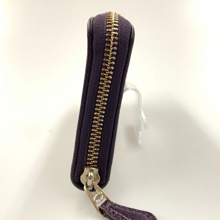  COACH コーチ シグネチャー ラウンドファスナー ウォレット F54630 ベージュ×パープル