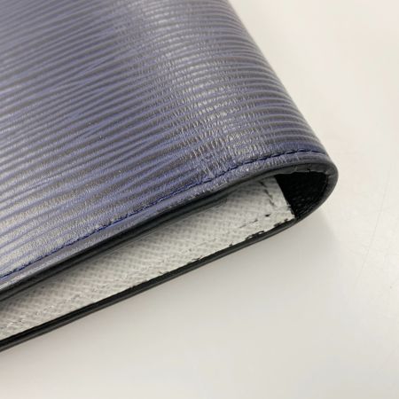  LOUIS VUITTON ルイヴィトン エピ ポルトフォイユ ブラザ 二つ折り長財布 M81371 ネイビー