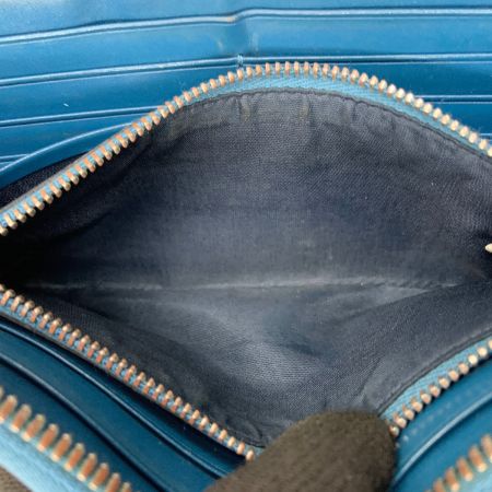  MCM エムシーエム ラウンドファスナー 長財布 MYL6AVC80 BK001 ブラック×ブルー x ブルー