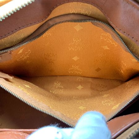  MCM エムシーエム ヴィセトス ミニボストンバッグ  ブラウン