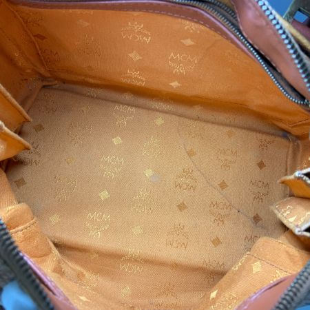  MCM エムシーエム ヴィセトス ミニボストンバッグ  ブラウン