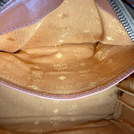  MCM エムシーエム ヴィセトス ミニボストンバッグ  ブラウン