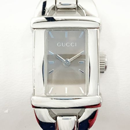  GUCCI グッチ バングル クォーツ 腕時計 6800l シルバー
