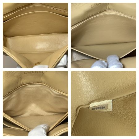  CHANEL シャネル マトラッセ シングルフラップ チェーン ショルダーバッグ カーキ