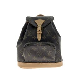〇〇 LOUIS VUITTON ルイヴィトン モノグラム モンスリMM バックパック リュックサック M51136 ブラウン 紐欠品 Bランク