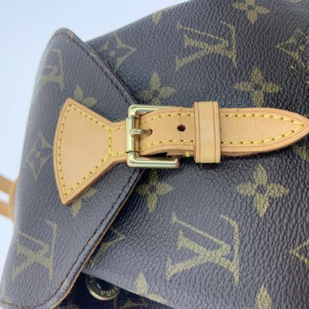  LOUIS VUITTON ルイヴィトン モノグラム モンスリMM バックパック リュックサック M51136 ブラウン 紐欠品