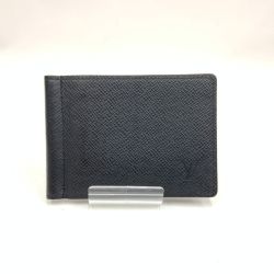 〇〇 LOUIS VUITTON ルイヴィトン タイガ ポルトフォイユ パンス マネークリップ式二つ折り短財布 M62978 ブラック Bランク